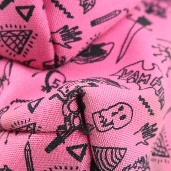 Saint Laurent Hot Pink Doodle Print City Backpack 54ys23s main image 5